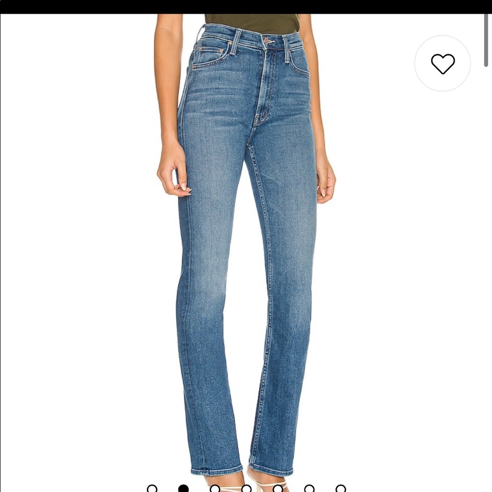 Mother Denim High Waisted Rider Skimp in color First Mate.